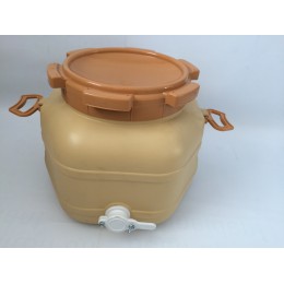 Kunststoff-Füllbehälter mit Kunststoffhahn 50 kg